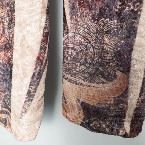 Susan Lawrence Velvet Square Neck Floral Top Womens Large Fairy Artsy Whimsigoth - Picture 11 of 13